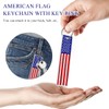 Gasedin 2 PCS American Flag Key Chain, Flag Key Chain