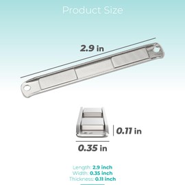 GRONGU Shower Door Magnet Replacement and Screws with Stainless Steel U-Channel Fit for Swinging & Pivot Shower Doors, Glass Door Magnetic Strip, Shower Door Replacement Parts
