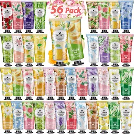 VESPRO 56Pack Hand Cream Gifts Set For Women, Bulk Hand Lotion Travel Size for Dry Cracked Hands, Mini Hand Lotion for Teacher Appreciation Gifts, Bridesmaid Gifts and Thank You Gifts