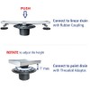 Neodrain 2-Inch PVC Sub Drain, Shower Drain Base, No Hub