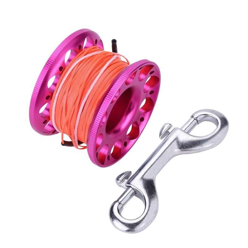 30M Mini Diving Aluminium Reel Spool Line with Stainless Steel