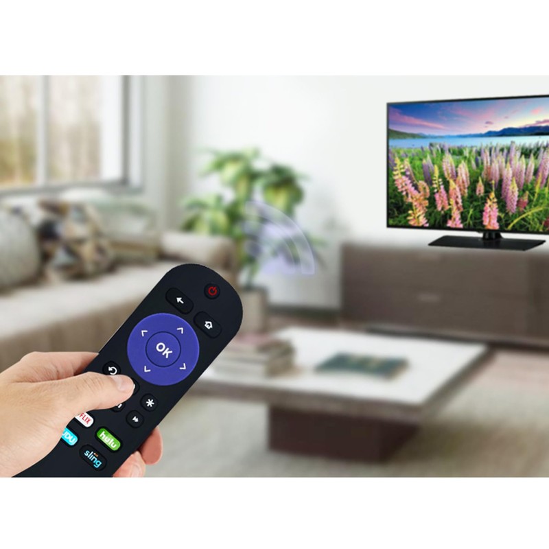 Replacement Remote Control Applicable for Element Roku TV E2AA40R-T E4AA43R-G