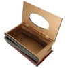 Book Tissue Box Cover Antique Rectangular Dispenser Napkin Holder for
