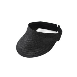 ADORN Visera para Mujer, con Banda Absorbente para Sudor, Cómoda y Ajustable con Cierre de Cordón. (Negro 2)