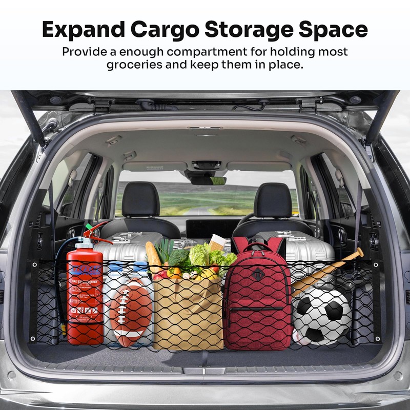 Canvcle Trunk Cargo Net for 2014-2025 Kia Sorento Accessories Envelope