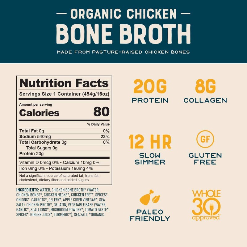 Organic Chicken Bone Broth by Bare Bones - Organic, Chicken