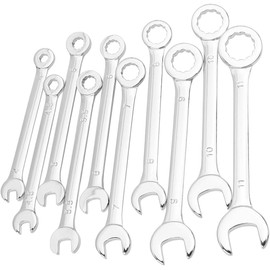 HaoTrade 10 Piece Ratchet Wrench Set, 4-11 mm Combination Spanner Set, Mini Combination Spanner Set, Metric Open-End Spanner, Mini Open-End and Box End, Torx Ring Spanner Tool