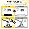LukLoy Window Planter Box Brackets, 6 Pack Adjustable Heavy Duty
