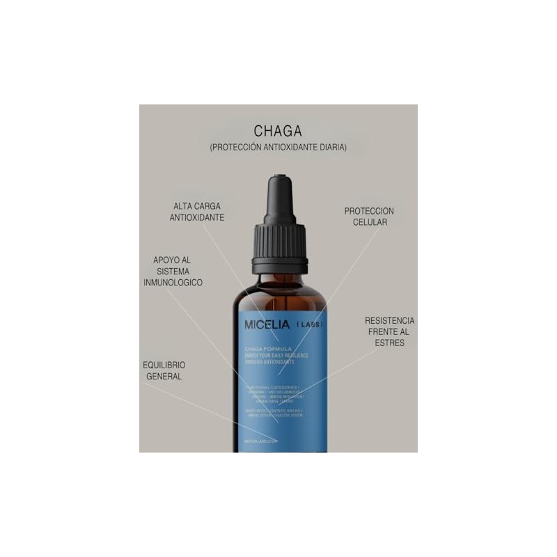 Extracto de Chaga Micelia Labs Conocido Como el "Rey de