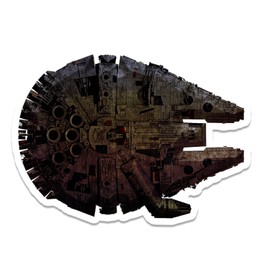 Bargain Max Decals Millenium Inspired Falcon Ship Window Laptop Car Sticker 6"