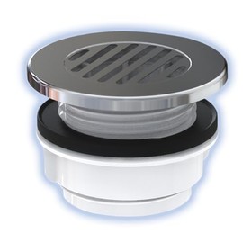 Fleximatic 2312 Coladera con cubierta de Acero Inoxidable para lavadero