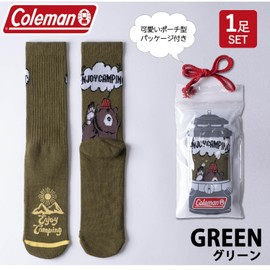 Sunayama cole-002 Men's Women's Socks, 1 Pair Set, Thick, Bottom Pile Knitting, Autumn and Winter, Long, Cold Protection, Warm, Pouch Type, Packaged Design Socks, green