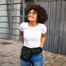 Roll Over Image to Zoom in XUELILEU Lace Hip Bag - Thigh Purse, Harness Fanny Pack for Women Fashionable with Leg Bag with Adjustable Belt