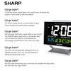 Sharp Desktop Dual Alarm Clock with Color Display - Atomic