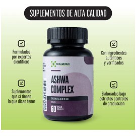 Ashwa Complex | Adaptógeno | 60 Cápsulas | Tranquilidad Sin Sabor