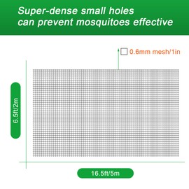 White Bug Net, Luxiv Garden Netting for Against Insects Bird Plant Vegetable Barrier for Against Squirrels, Insects Mesh Netting (6.5 X 16 FT)