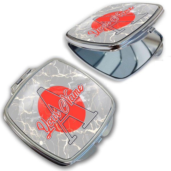 Bleu Reign Compact Personalized Pocket Mirror Custom Name Japan Flag