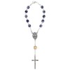 MaMeMi Car Rosary [Length Approx. 18 cm] Blue Marbled with