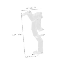 GANAZONO 10pcs Clear Plastic Valance Clips Replacement Parts for Horizontal Blinds Durable Installation Tool for Enhanced Stability and Easy Use