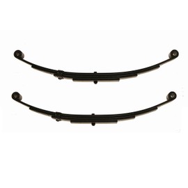 LIBRA Trailer Leaf Spring 4 Leaf Double Eye 2500lbs Cap for 5000lbs Axle -Set 2