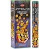 HEM Attracts Money - Atrae Dinero - Incense Sticks - 4 hex tubes (80 sticks)