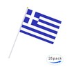 Paquete de 25 banderas pequeñas de mano con bandera griega,