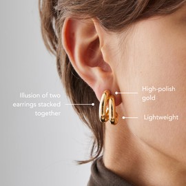 Florence Earring (High Polish Gold)