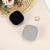 Velvet Ring Box, Mini Engagement Ring box with Detachable Lid,