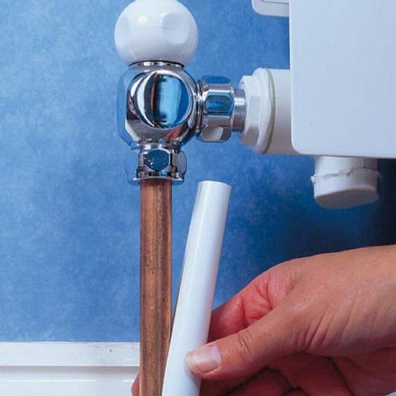 2 x Radiator Pipe Sleeve Covers and Pipe Collars in