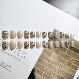 24 Pcs Nail Tips, Adult Sweet and Spicy Leopard Nails, Feminine and Stylish Design