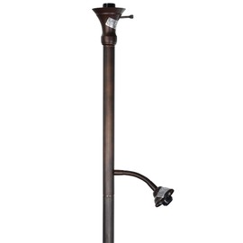 Bieye B10686 Tiffany-Style Swing Arm Double-Lit Torchiere Floor Lamp Base Replacement, 64.5-inch Tall (2-Light)