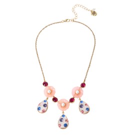 Betsey Johnson Flower Drop Necklace
