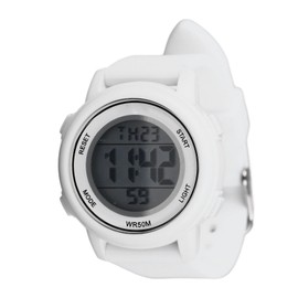 Girls Boys Digital Watch Unisex LED Electronic Watch Digital Sports Waterproof Watch for 3 4 5 6 7 8 9 10 11 12 Year Old Kids White
