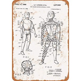 RetroRust 7 x 10 METAL SIGN - 1966 GI Joe Patent - Vintage Rusty Look