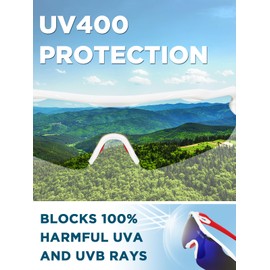 LOLOON Cycling Glasses for Men Women Youth, UV Protection Sports Sunglasses for Running Climbing Bike Baseball Softball Golf, Blue