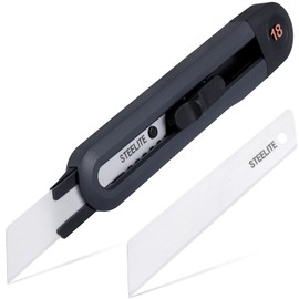 Steelite Ceramic Utility Knife Finger safe Cutter Ceramic Unboxing Kinfe Extra Blade refill Safety Retractable Cutter 18mm Blade Extra