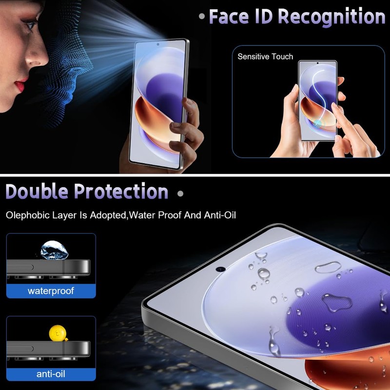 SunColorful 4 Pack Galaxy S25 Ultra Screen Protector,Full Coverage,9H Hardness