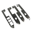 4 Pcs Door Window Control Panel Cover Carbon Fiber Style