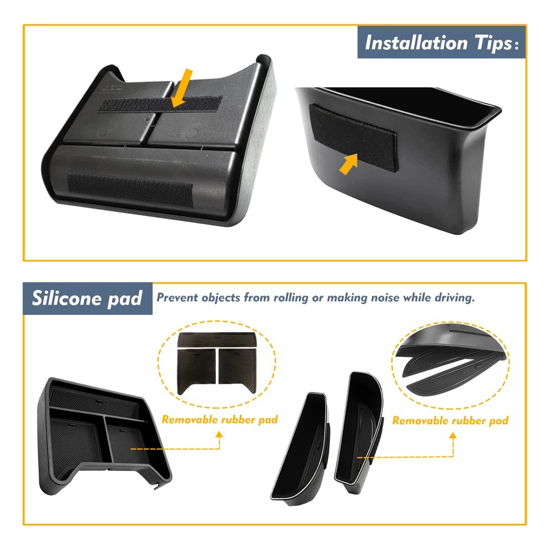 EUEKY 2024 2025 VW ID.4 Center Console Organizer Door Handle