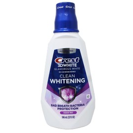 Crest 3D White Multi-Care Whitening Rinse, Glamorous White, Fresh Mint-32 oz, 946 milliter