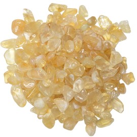Hypnotic Gems Materials: 1 lb Citrine Tumbled Stones - Grade 1 - XXSmall - 0.25" to 0.75" Avg. - Bulk Natural Rocks Polished Gemstone Supplies for Wicca, Reiki, Energy Crystal Healing