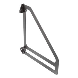 GTV PP-INGRID-20M Shelf Brackets, 26 x 23 cm, Matte Black, Retro Industrial Metal Wall Bracket, Shelf Holder for Wall Shelf, PP-INGRID-20M