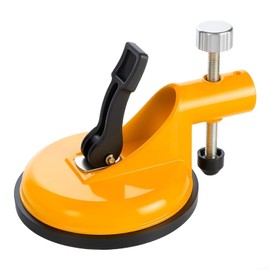 Adjustable Vacuum Suction Cups for Seam-Joining Leveling, Floor Gap Fixer Tool, 130 mm Height Setter, Stainless Steel Plate and Knob for Tile Leveling with Heavy-Duty Rubber Suction Cups (1 PCS)
