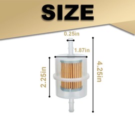 2 Pack 24 050 13-S Fuel Filter 15 Micron Fit for Kohler CH20S - CH25S, CH670S CH730S LH640S LH685S LH690S LH750S LH755S, SV720S 24 050 10 24 050 02-S 24 050 13 24 050 13S 24 050 13-s1 Ariens 21539500