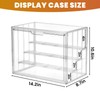 ToBeAce 4 Tier Acrylic Display Case for Collectibles, Clear Adjustable