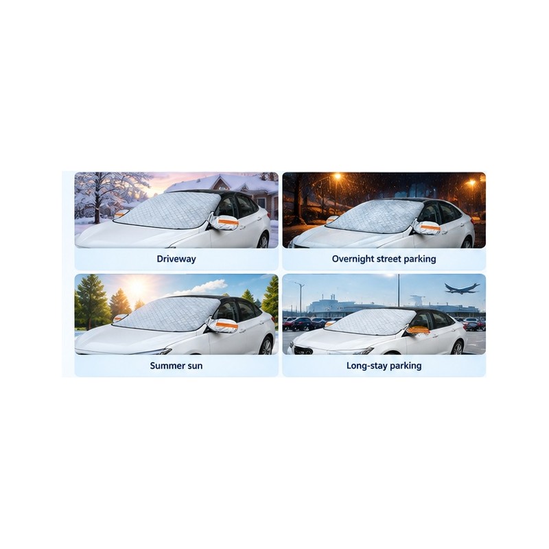 Windshield Snow Cover for Car - 5-Layer Waterproof Winter Windscreen