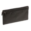 Bank deposit bag extra big LEAS, Genuine Leather, black -
