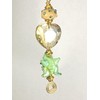 Artisan Tree Frog with Faceted Glass Heart Ceiling Fan Pull