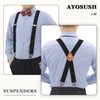 Vintage Suspenders for Men Heavy Duty 4 Snap Hooks for