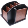 Coideal Wooden Large Spinning Remote Controls Holder Caddy for Table,